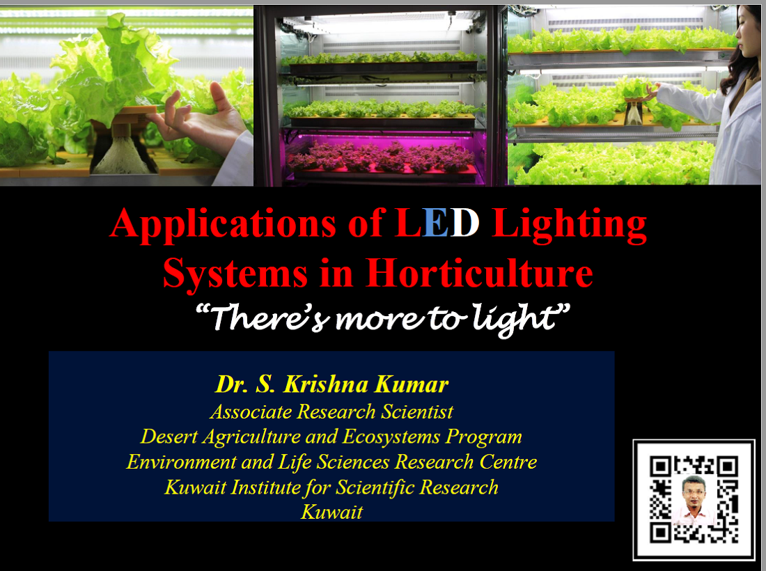 Applications of LED Lighting Systems in Horticulture