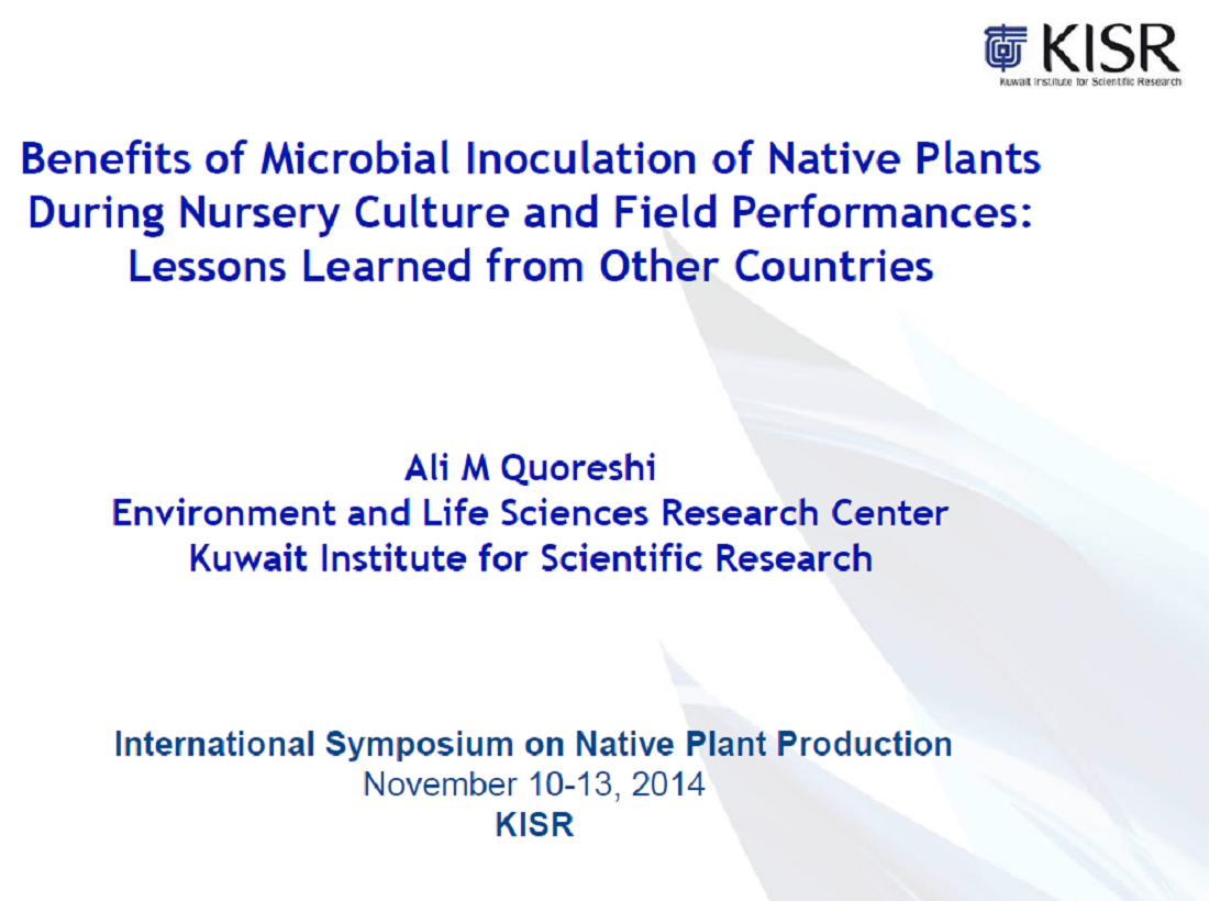 Benefits of Microbial Inoculation of Native Plants During Nursery Culture