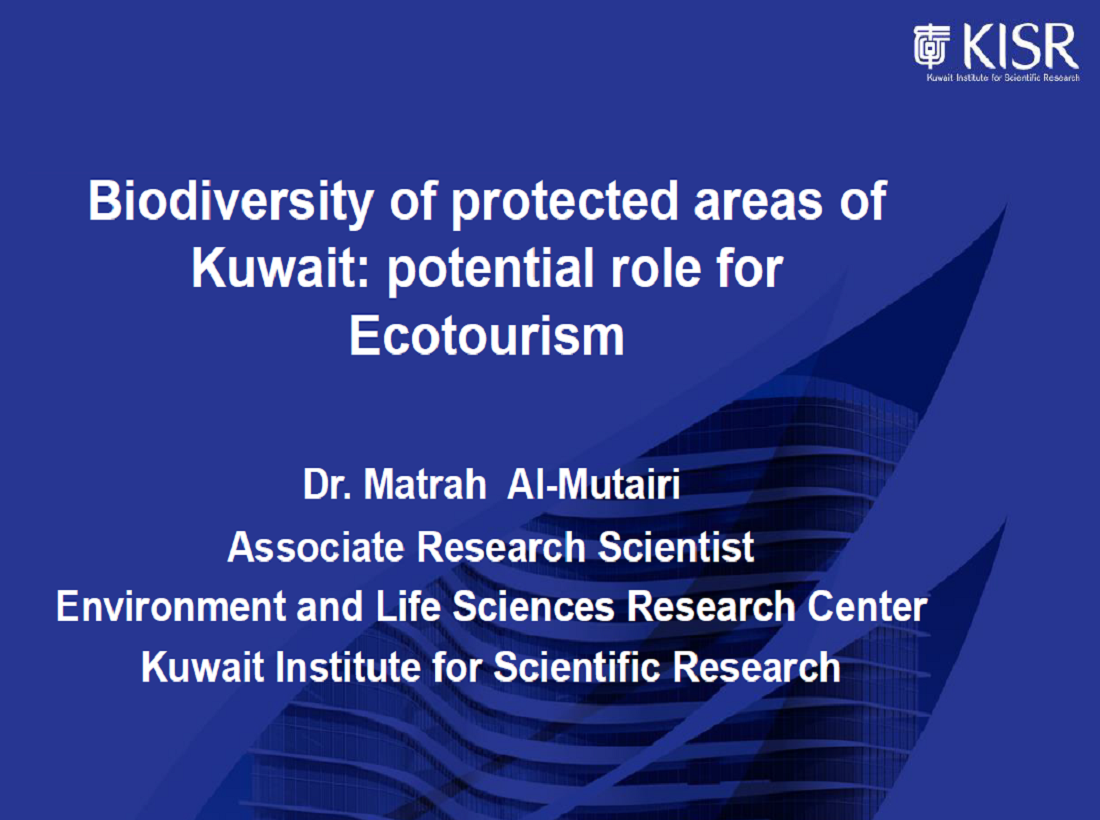 Biodiversity of protected areas of Kuwait: potential role for Ecotourism