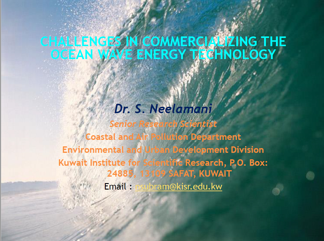 Challenges in Commercilizing the Ocean Wave Energy Technology